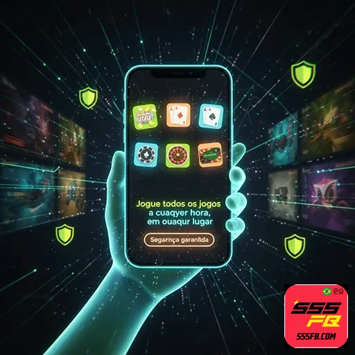 Jogador acessando jogos inovadores em cassino mobile confiável