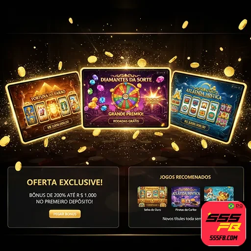 Máquina de caça-níqueis vibrante com símbolos de casino